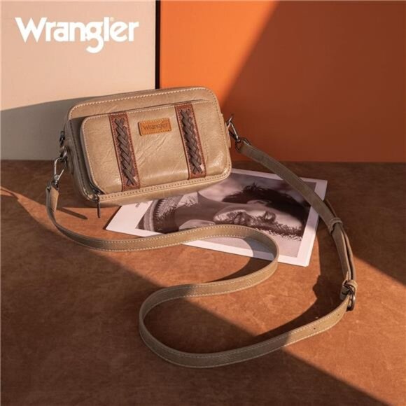 Wrangler Crossbody Bag for Women Shoulder Purse Small Multi Pocket Crossover - Picture 6 of 7